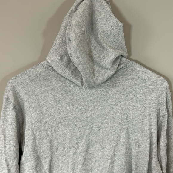 FAHERTY Sunwashed Slub Hoodie Shirt Light Grey Heather Mens Knit Top Sz L - Picture 7 of 15